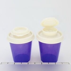 Tupperware Salt & Pepper Shakers Purple